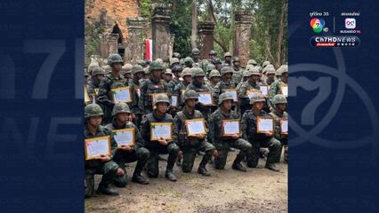 ประดับยศทหารกล้า กลางสนามรบชายแดนไทย-กัมพูชา