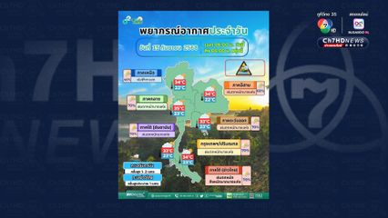 กทม. ปริมณฑล ฝนฟ้าคะนอง 70% ตกหนักบางแห่ง