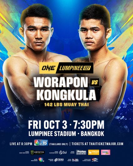 ONE ลุมพินี : วรพล ลูกเจ้าพ่อโรงต้ม วัดแกร่ง ก้องกุลา จิตรเมืองนนท์ ศึก ONE ลุมพินี 127