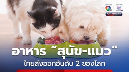 ตลาดอาหาร “สุนัข-แมว” สุดคึกคัก “ไทย” ขึ้นแท่นส่งออกเป็นอันดับ 2 ของโลก
