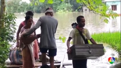 อินเดียอพยพผู้ป่วยจากโรงพยาบาล หนีน้ำท่วม