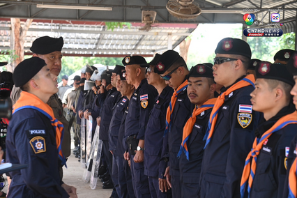 ระดมตำรวจ คฝ. จาก 3 จังหวัด ลงพื้นที่ชายแดนบ้านหนองหญ้าแก้ว