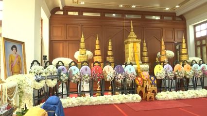 หม่อมเจ้าฑิฆัมพร ยุคล เสด็จแทนพระองค์ไปในการบำเพ็ญพระราชกุศล 100 วัน พระราชทานศพ ท่านผู้หญิงพันธุ์สวลี กิติยากร