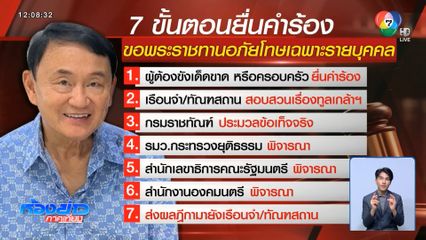 ทักษิณ ขอพระราชทานอภัยโทษอีก