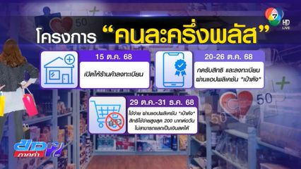 ก.คลัง เสนอ คนละครึ่งพลัส เข้า ครม.พรุ่งนี้