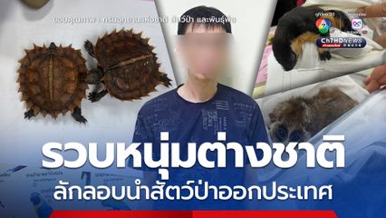 เจ้าหน้าที่ด่านตรวจสัตว์ป่าท่าอากาศยานดอนเมืองรวบหนุ่มต่างชาติ ลักลอบนำสัตว์ป่าจำนวนมากออกประเทศ
