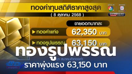 ราคาทองรูปพรรณพุ่งแรง 63,150 บาท