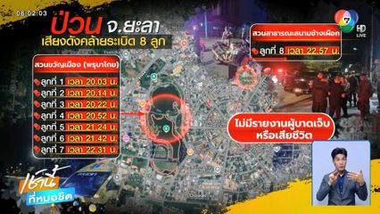 ป่วนไม่เลิก เสียงระเบิดต่อเนื่อง จ.ยะลา