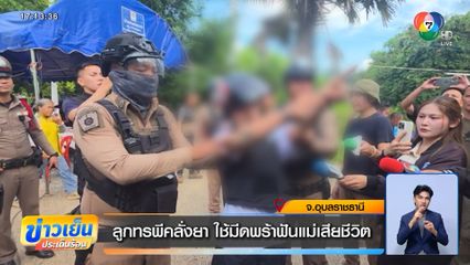 ลูกทรพีคลั่งยา ใช้มีดพร้าฟันแม่เสียชีวิต