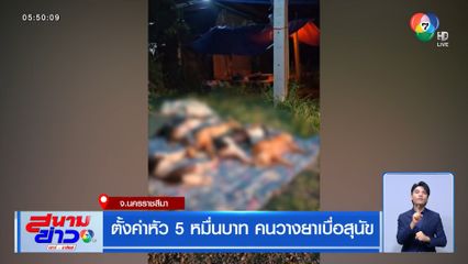 ตั้งค่าหัว 5 หมื่นบาท คนวางยาเบื่อสุนัข