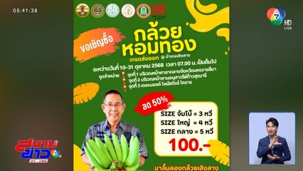 กล้วยหอมทอง ล้นตลาด
