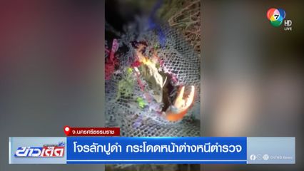 โจรลักปูดำ กระโดดหน้าต่างหนีตำรวจ