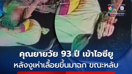 งูเห่าเลื้อยฉกยายวัย 93 ปี ขณะนอนหลับอยู่บนเตียง โดยฉกที่นิ้วมือ จำนวน 3 ครั้ง อาการสาหัส