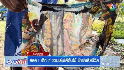 สลด ! เด็ก 7 ขวบเล่นใต้ต้นไม้ ฟ้าผ่าเสียชีวิต