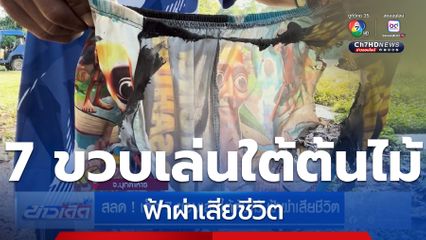 สลด ! เด็ก 7 ขวบเล่นใต้ต้นไม้ ฟ้าผ่าเสียชีวิต