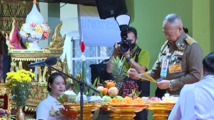 มูลนิธิส่งเสริมศิลปาชีพ ในสมเด็จพระนางเจ้าสิริกิติ์ พระบรมราชินีนาถ พระบรมราชชนนีพันปีหลวง จัดพิธีคำนับครู โขนมูลนิธิส่งเสริมศิลปาชีพฯ ตอนสัตยาพาลี