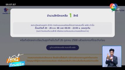 ลุ้นหนัก ! คนละครึ่ง พลัส เหลือ 1 สิทธิ