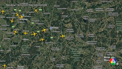 บอลลูน ป่วนสนามบินในลิทัวเนียอีกแล้ว