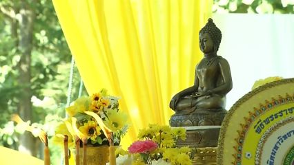 องคมนตรี เป็นประธานในพิธีบวงสรวงสิ่งศักดิ์สิทธิ์ เนื่องในโอกาสการรื้อถอนอาคาร และสิ่งก่อสร้าง ที่กิจการน้ำพุร้อนสันกำแพง อำเภอแม่ออน ตามพระราชดำริ จังหวัดเชียงใหม่