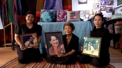 ภูมิใจ พระพันปีหลวง เลือกผ้าไหมโชว์ต่างแดน