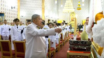 หม่อมเจ้าฑิฆัมพร ยุคล ทรงเป็นประธานในการพระพิธีธรรมสวดพระอภิธรรมพระบรมศพ สมเด็จพระนางเจ้าสิริกิติ์ พระบรมราชินีนาถ พระบรมราชชนนีพันปีหลวง