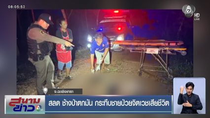 สลด ช้างป่าตกมัน กระทืบชายป่วยจิตเวชเสียชีวิต