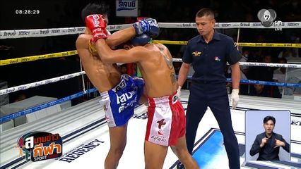 ยกหก วิกหมอชิต : ไท พีเค.แสนชัยมวยไทยยิม สับศอกซ้ายน็อก แสงเทียน เอกเมืองนนท์