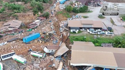 ที่ทิ้งดินถล่มใน กฟผ.แม่เมาะ เสียหาย 100 ล้านบาท