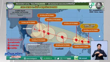จับตาพายุ "คัลแมกี" กระทบไทย