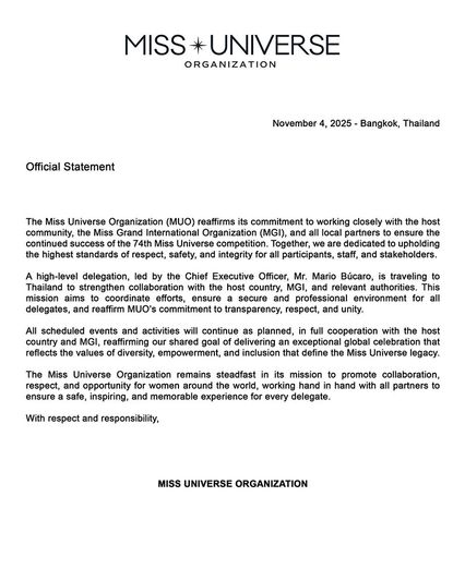 ดรามาเดือดกองประกวดมิสยูนิเวิร์ส นางงามเม็กซืโกและอีกหลายชาติวอล์กเอาต์ต่อหน้า "ณวัฒน์"