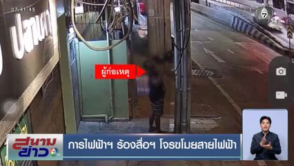 การไฟฟ้าฯ ร้องสื่อฯ โจรขโมยสายไฟฟ้า