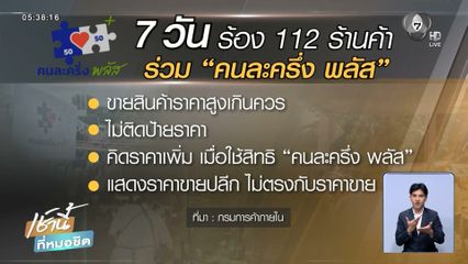 สั่งปรับร้านค้า คิดราคาสินค้าเพิ่มซื้อผ่านคนละครึ่ง พลัส