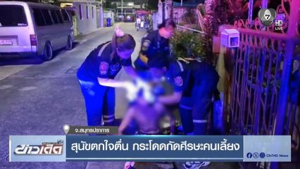 สุนัขตกใจตื่น กระโดดกัดศีรษะคนเลี้ยง