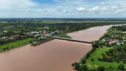 เขื่อนเจ้าพระยาคงระบาย 2,700 ลบ.ม./วินาที น้ำทะเลหนุน ทำน้ำระบายลงทะเลช้า