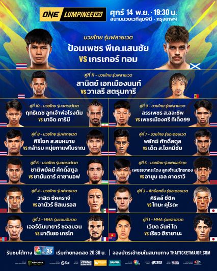 ONE ลุมพินี : ชาติพยัคฆ์ ศักดิ์สตูล ควงน้องชาย พยัคฆ์ ศักดิ์สตูล ล่าชัยในศึก ONE ลุมพินี 132