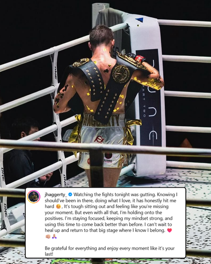 ONE Championship : โจนาธาน แฮ็กเกอร์ตี รับสุดเสียดายพลาดบู๊ในศึกใหญ่ ONE 173