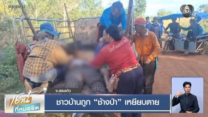 ชาวบ้านถูกช้างป่าเหยียบตาย จ.สระแก้ว