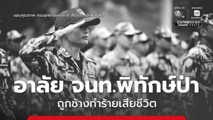 อาลัย นายบัญชา ไกรศรีบารมี มีอายุ 45 ปี จนท.พิทักษ์ป่าเขตฯทุ่งใหญ่นเรศวร ถูกช้างทำร้ายเสียชีวิต