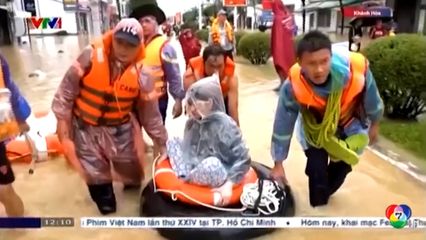 คืบหน้าน้ำท่วมเวียดนาม เสียชีวิตพุ่งอย่างน้อย 90 คน