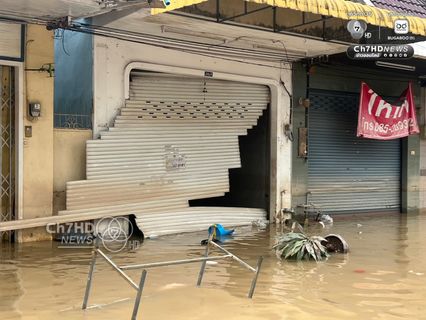 ภาพความเสียหาย หลังหาดใหญ่น้ำเริ่มลดลง