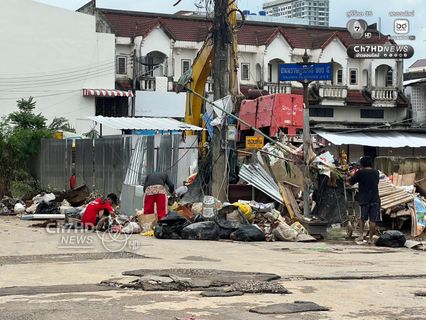 ภาพความเสียหาย หลังหาดใหญ่น้ำเริ่มลดลง