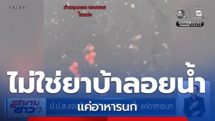 ป.ป.ส.แจงวัตถุคล้ายยาบ้าลอยน้ำ แค่อาหารนก