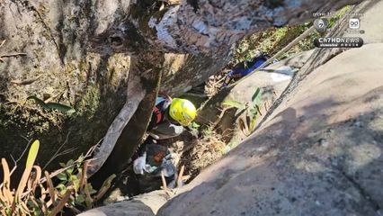 โรยตัวเก็บขยะ อุทยานแห่งชาติภูหินร่องกล้า