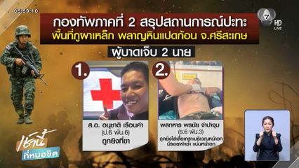 กัมพูชา เปิดฉากยิงทหารไทยเจ็บ 2 นาย