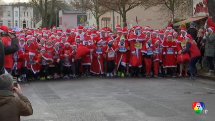 หลายชาติจัดแข่งขัน “วิ่งซานตา” ต้อนรับคริสต์มาส