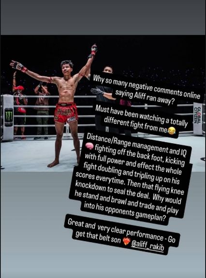 ONE Championship : “โค้ชเจพี” โต้เสียงวิจารณ์ ยัน อาลีฟ ส.เดชะพันธ์ ชกดีคู่ควรชัยชนะ