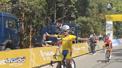 สราวุฒิ โชว์ความอึดปั่นเข้าเส้นชัยคันแรก คว้าทองจักรยานประเภทถนน ซีเกมส์ 2025