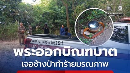 สลด พระออกบิณฑบาต เจอช้างป่าทำร้ายมรณภาพ