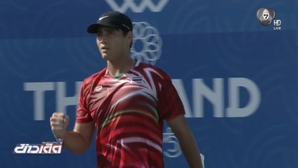 แม็กซิมัส ผงาดหวดล้มรุ่นพี่! คว้าทองชายเดี่ยว ปิดฉากเทนนิสไทย 3 ทองซีเกมส์