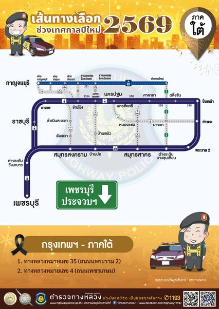 ปีใหม่ 2569 แนะเส้นทางเลือกเลี่ยงรถติด เดินทางกลับบ้าน ทั้ง 4 ภาค เช็ก!